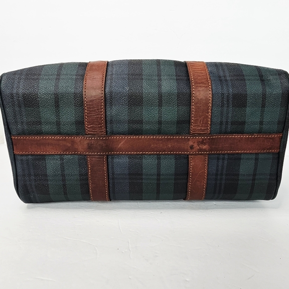 Polo Ralph Lauren Vintage Boston Top Handle Blackwatch Unisex Bag+ Strap - Picture 9 of 16